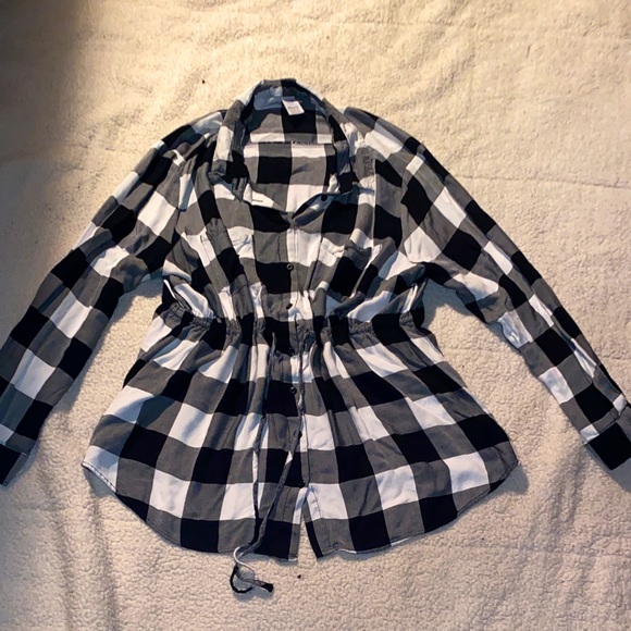 Plaid maternity button up - Picture 1 of 1